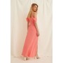 Draped Detail Recycled Maxi Dress