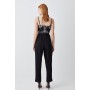 Petite Lace Embroidered Woven Jumpsuit