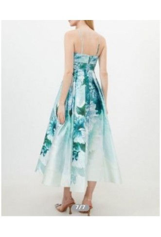Floral Maxi Split Prom Dress