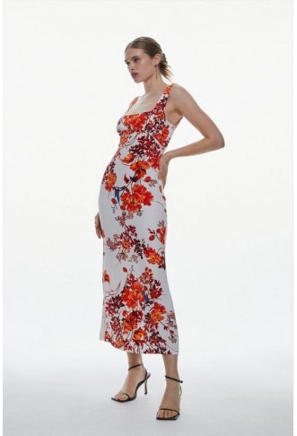 Floral Maxi Woven Dress...