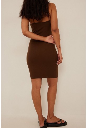 Asymmetric Shoulder Strap Dress