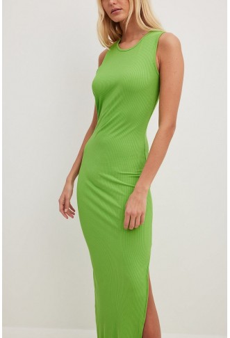 Asymmetric Back Maxi Dress