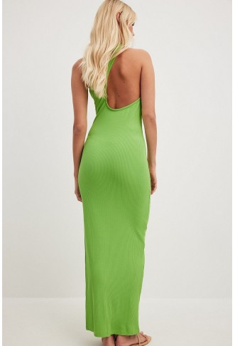 Asymmetric Back Maxi Dress