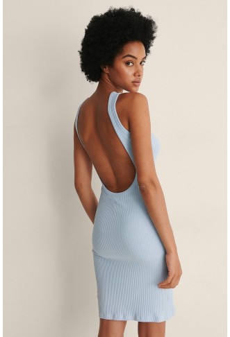 Deep Back Rib Dress