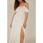 Off Shoulder Recycled Maxi Dress