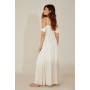 Off Shoulder Recycled Maxi Dress