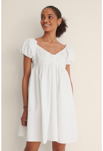 Off Shoulder Mini Cotton Dress