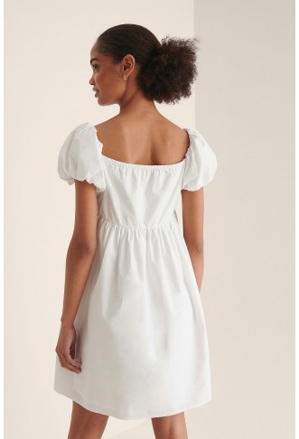 Off Shoulder Mini Cotton Dress