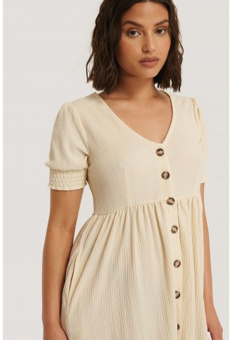 Button Up Jersey Dress