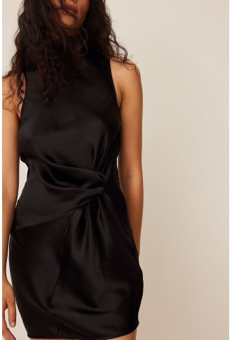 Open Back Tie Detail Mini Dress