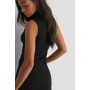 High Neck Rib Sleeveless Dress