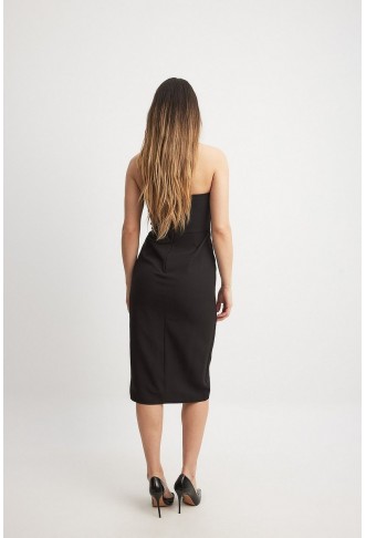 Bandeau Slit Midi Dress