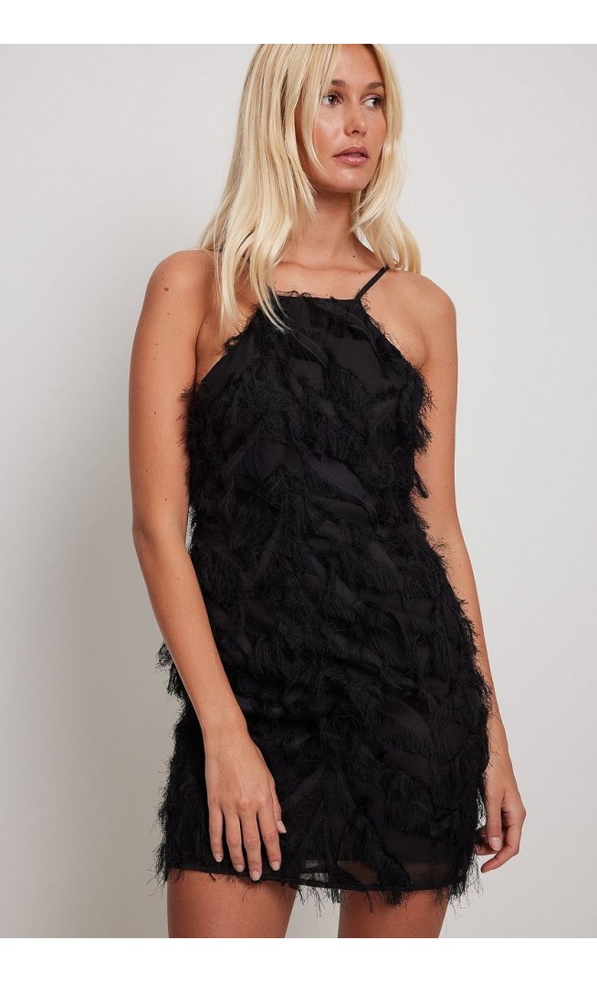 Feather Mini Dress