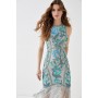 Alexandra Farmer Hand Embellished Midi Dress With Ombre Frin