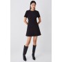 Petite Tailored Compact Essential Waist Tab Detail Mini Dress