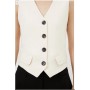 Compact Stretch Tailored Buttoned Waistcoat