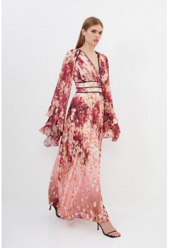 Floral Drama Kimono Woven...