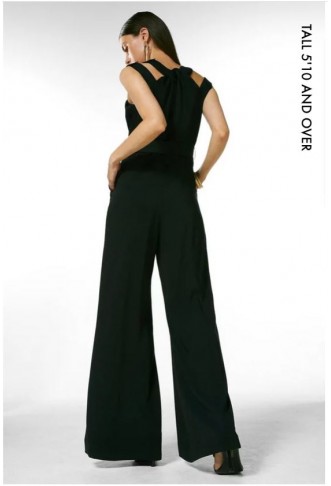 Tall Soft Tailored Wide Leg Jumpsuit