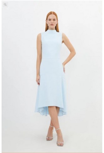 Soft Tailored High Low Midi...