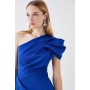 One Shoulder Asymmetric Pencil Dress