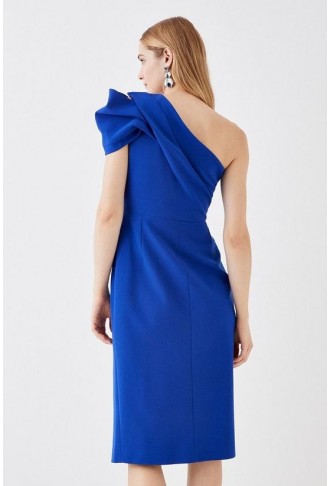 One Shoulder Asymmetric Pencil Dress