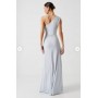 Twist Detail One Shoulder Jersey Bridesmaids Dress