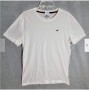 Hollister Men T-Shirt Medium White Logo Embroidered Short Sleeve Pullover Tee