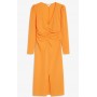Orange Ruched Front Dress Orange