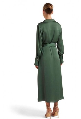 Piper Shirt Dress in Green