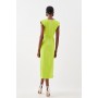 Soft Tailored Sleeveless Column Midi Dress