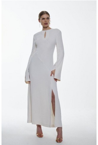 Long Sleeve Column Maxi Dress