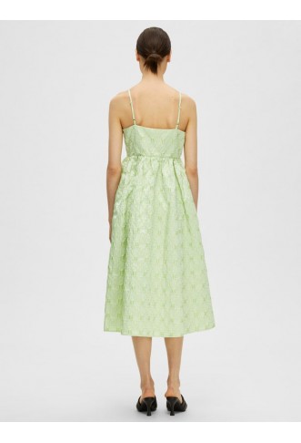 Selected Femme Bailey Dress in Absinthe Green