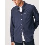 Pepe Jeans E2 Franklins Men's Shirt with Long Sleeves Blue