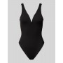 Body w jednolitym kolorze model ‘Daliah’ - czarny