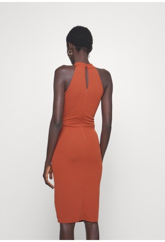 MILLY HALTER NECK MIDI - Jersey dress