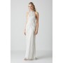 Halterneck Contour Pearl Embellished Fishtail Wedding Dress