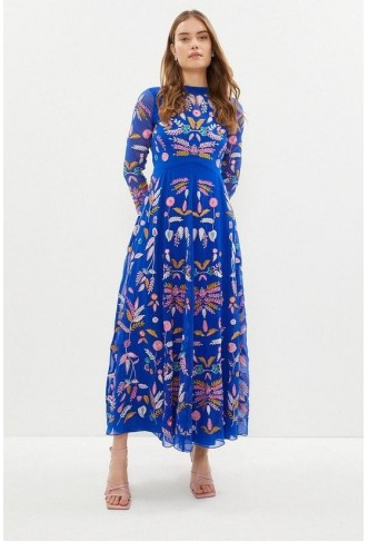 Statement Embroidered Maxi...