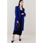 Italian Manteco Wool Feather Cuff Tailored Coat