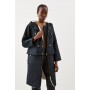 Faux Fur Lined Hybrid Longline Trench Coat