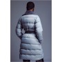 Faux Fur Lined Belted Puffer Coat