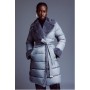 Faux Fur Lined Belted Puffer Coat