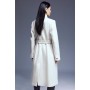 Italian Manteco Wool Forever Notch Neck Midi Coat