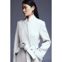 Italian Manteco Wool Forever Notch Neck Midi Coat