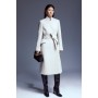 Italian Manteco Wool Forever Notch Neck Midi Coat