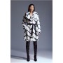 Mono Faux Fur Belted Longline Coat