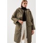 Faux Fur Lined Hybrid Longline Trench Coat