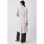 Oatmeal Italian Wool Fitted Coat