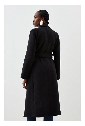 Belted Midi Wrap Coat