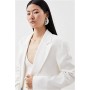 Viscose Satin Back Crepe Single Breasted Blazer