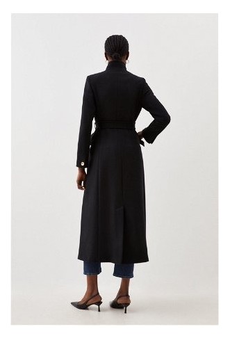 Italian Wool Forever Notch Neck Maxi Coat